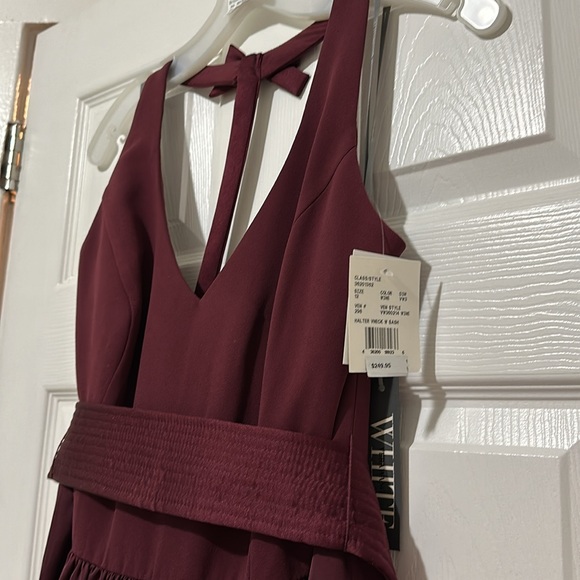 NEW Vera Wang WHITE Wine Colour Full Length Special Occasion / Bridesmaid /Grad - Picture 4 of 10